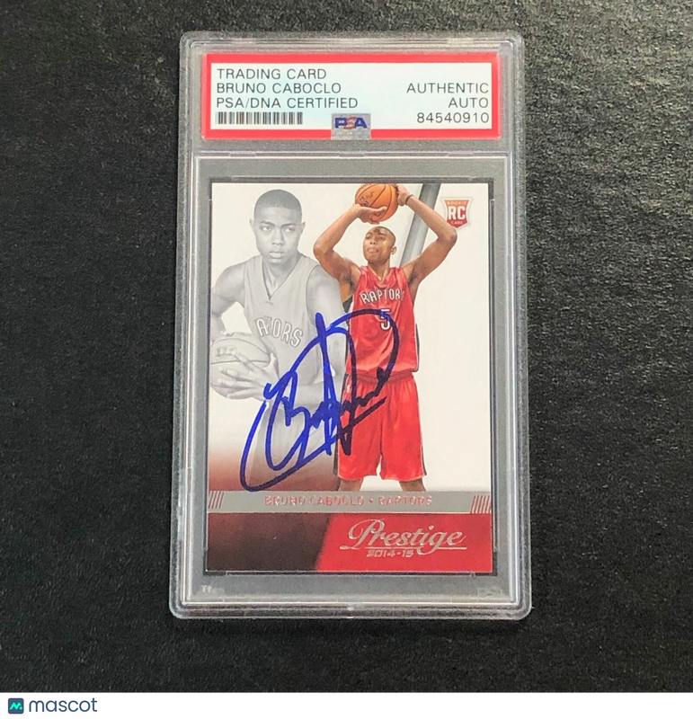 2014 Panini Prestige #184 Bruno Caboclo Signed Card AUTO PSA/DNA Slabbed RC Rapt
