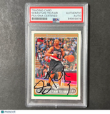 2006-07 Topps #14 Sebastian Telfair Signed Card AUTO PSA/DNA Slabbed Boston Celt