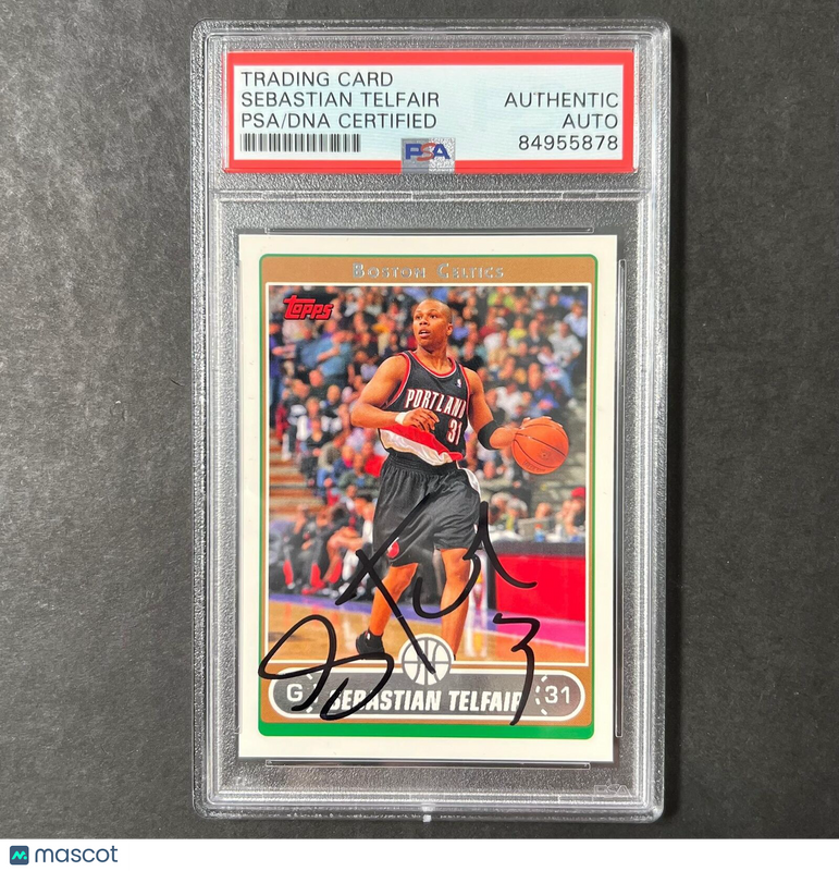 2006-07 Topps #14 Sebastian Telfair Signed Card AUTO PSA/DNA Slabbed Boston Celt