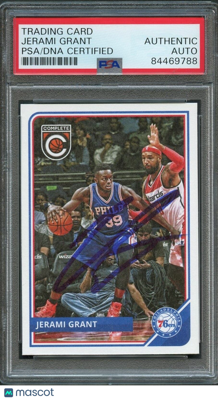 2015-16 Panini Complete #210 Jerami Grant Signed Card AUTO PSA Slabbed 76ers