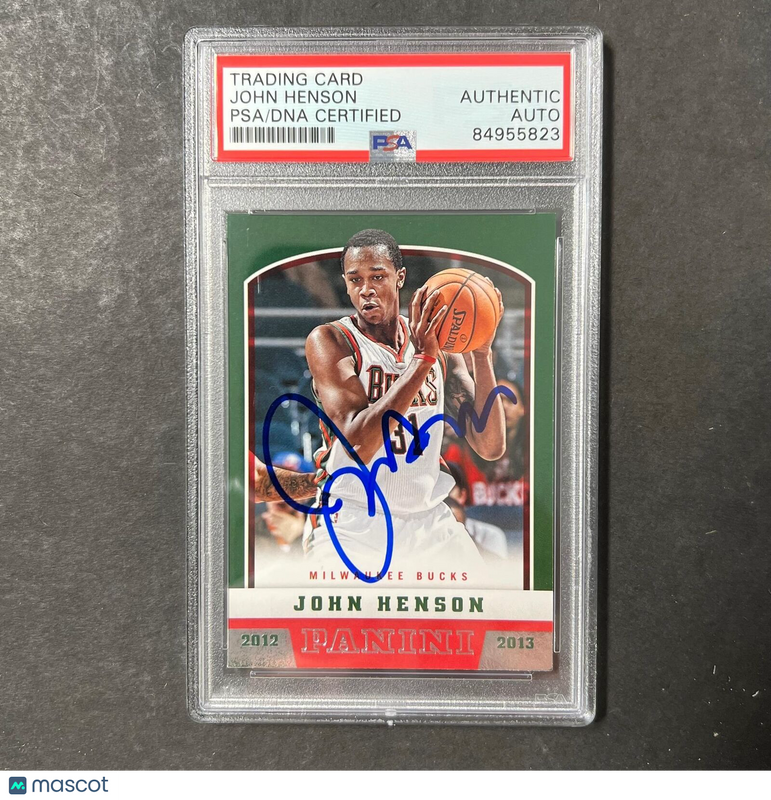 2012-13 Panini #235 John Henson Signed Card AUTO PSA Slabbed