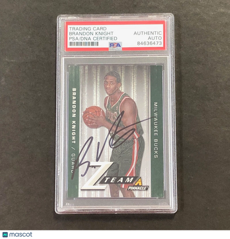 2013-14 Z Team Panini Pinnacle #17 Brandon Knight Signed Card AUTO PSA Slabbed B