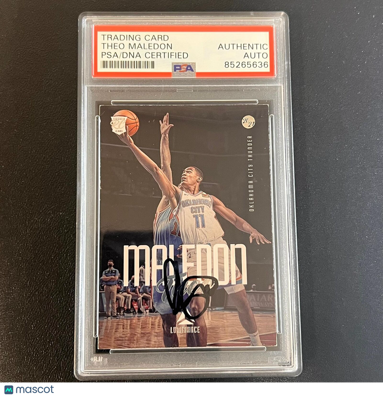 2020-21 Panini Chronicles Luminance Basketball #154 Theo Maledon Signed Card AUT