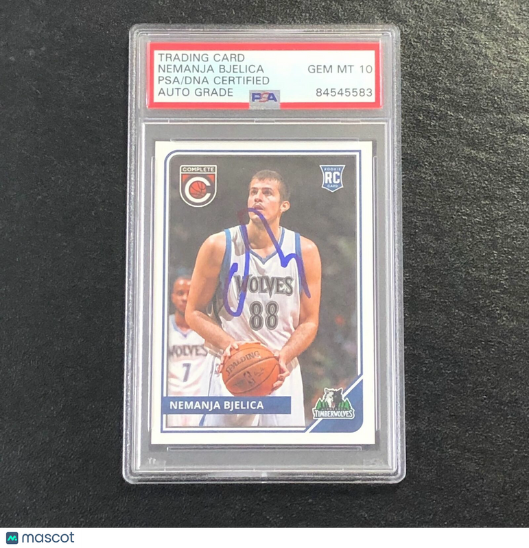 2015-16 Panini Complete #307 Nemanja Bjelica Signed Card AUTO PSA/DNA Slabbed RC