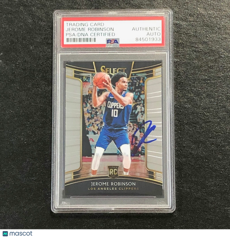 2018-19 Panini Select #27 JEROME ROBINSON Signed Card AUTO PSA Slabbed RC Clippe