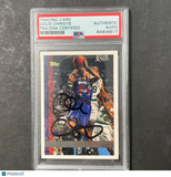 1997-98 Topps #98 DOUG CHRISTIE Signed Card AUTO PSA Slabbed Raptors
