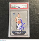 2015-16 Panini Prizm #318 Raul Neto Signed Card Auto PSA Slabbed Jazz