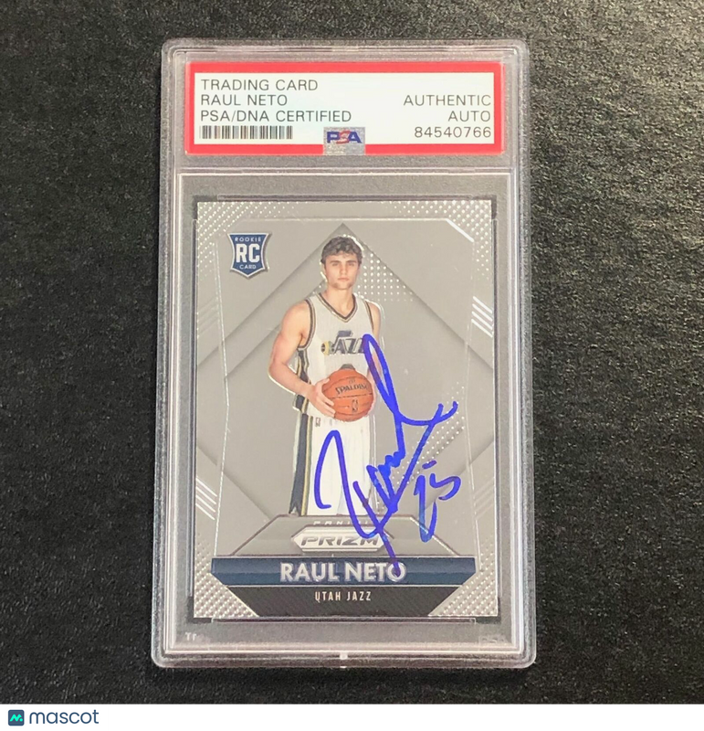 2015-16 Panini Prizm #318 Raul Neto Signed Card Auto PSA Slabbed Jazz