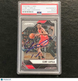 2016-17 Panini Prizm #230 Clint Capela Signed Card AUTO PSA/DNA Slabbed Rockets