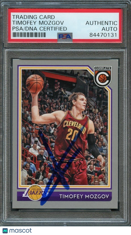 2016-17 PANINI COMPLETE #176 Timofey Mozgov Signed AUTO PSA Slabbed Lakers