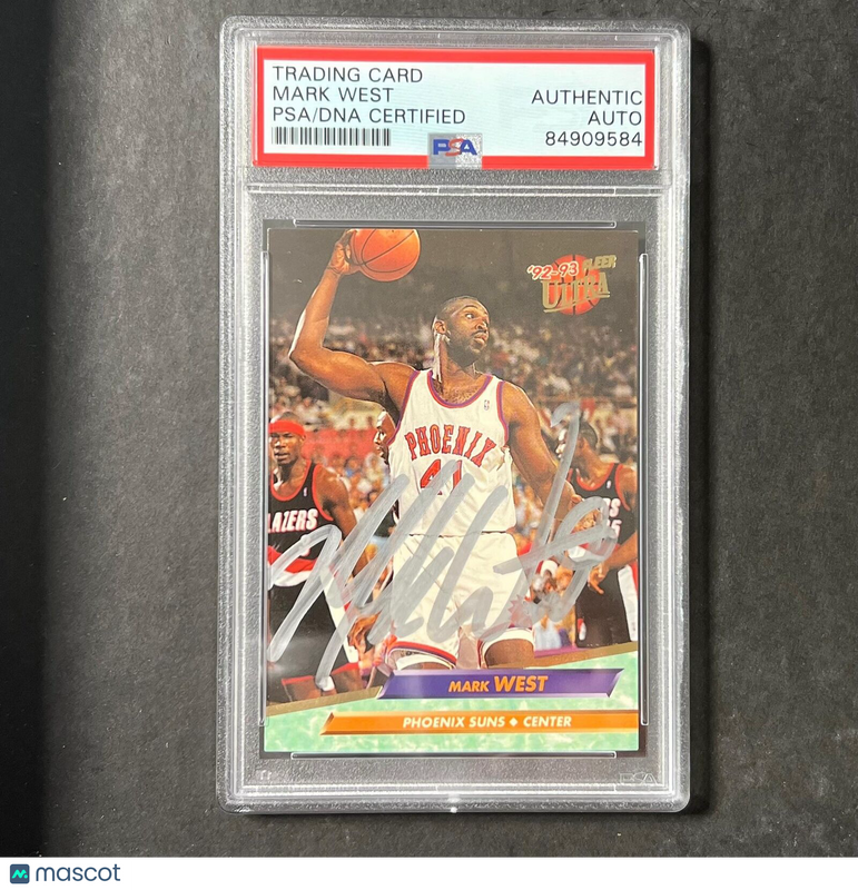 1992-93 Fleer Ultra #147 Mark West Signed Card AUTO PSA Slabbed Suns