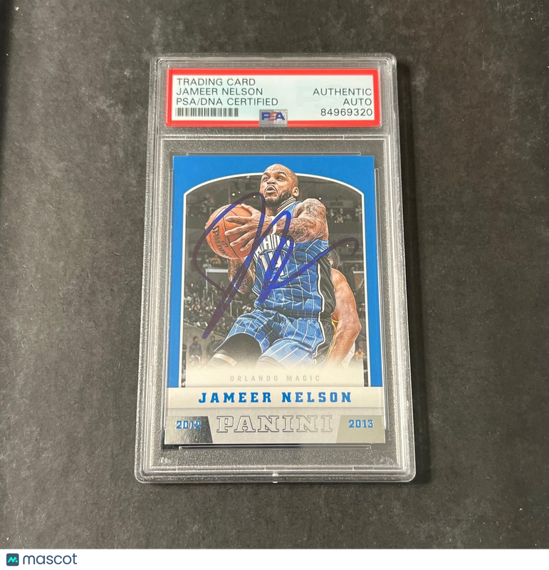 2012-13 Panini Basketball #72 Jameer Nelson Signed Card AUTO PSA Slabbed Magic