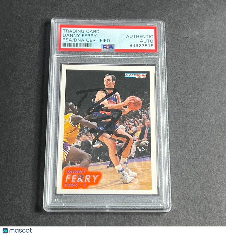 1993-94 Fleer #37 Danny Ferry Signed Card AUTO PSA Slabbed