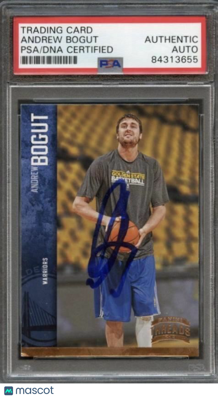 2012-13 Panini Threads #42 Andrew Bogut Signed Card AUTO PSA Slabbed