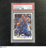 2006-07 FLEER #197 Brendan Haywood Signed Card AUTO PSA Slabbed Wizards