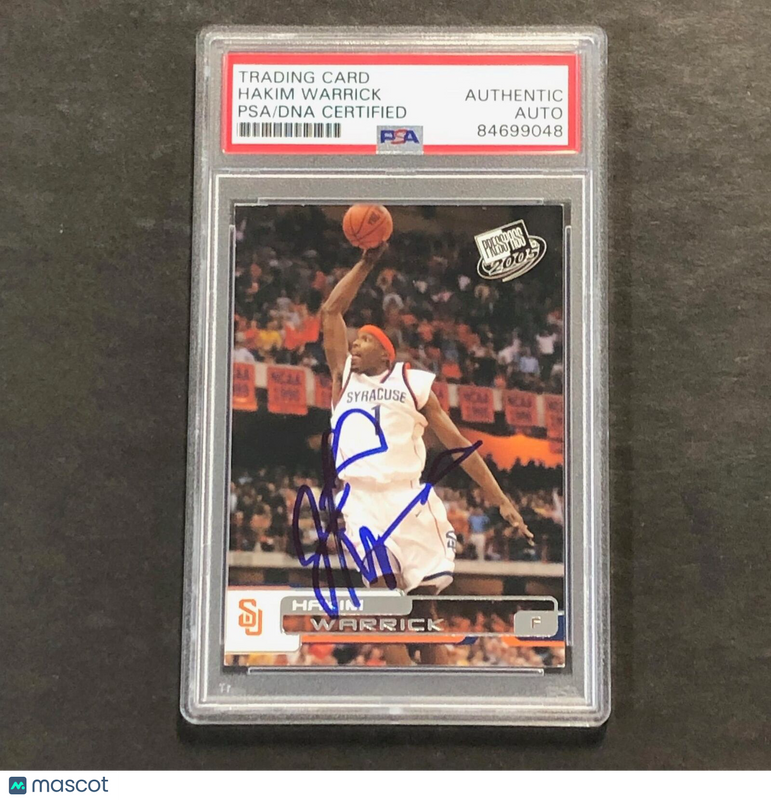 2005-06 Press Pass #B34 Hakim Warrick Signed Card AUTO PSA Slabbed RC
