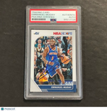 2019-20 Panini NBA Hoops #124 Emmanuel Mudiay Signed Card AUTO PSA Slabbed Jazz