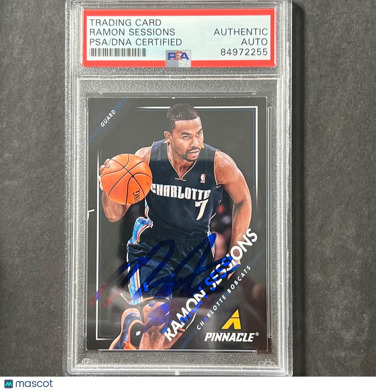 2013-14 Panini Pinnacle #92 Ramon Sessions  Signed Card Auto PSA Slabbed Bobcats
