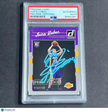 2016-17 Panini Donruss #176 Ivica Zubac  Signed Card Auto PSA Slabbed Lakers