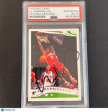 2005 Topps #103 Al Harrington Signed Card AUTO PSA Slabbed Hawks