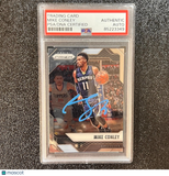 2016-17 Panini Prizm #61 Mike Conley signed Card AUTO PSA/DNA Slabbed