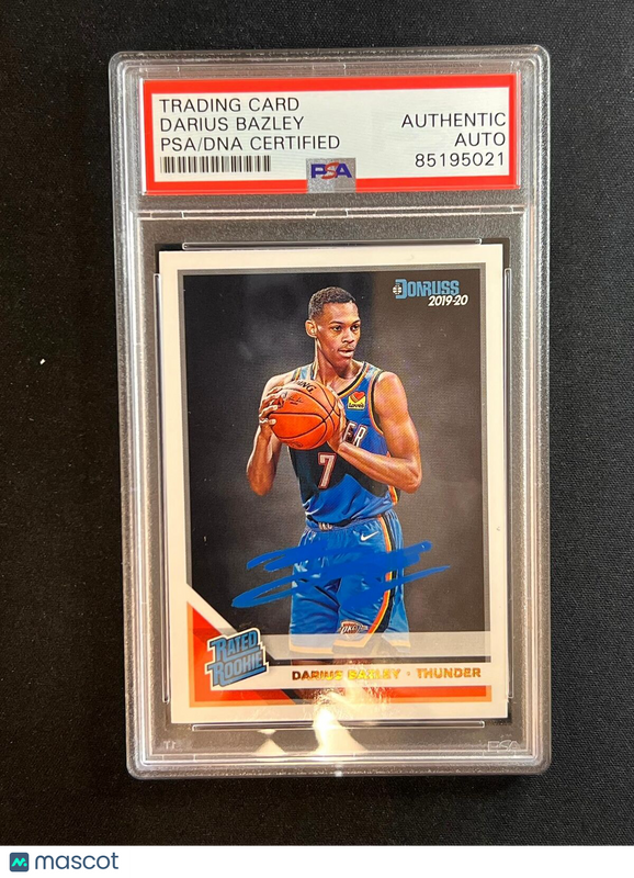 2019-20 Panini Donruss #249 Darius Bazley Signed Card AUTO PSA Slabbed Thunder