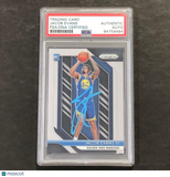2018-19 Panini Prizm #212 Jacob Evans Signed Rookie Card AUTO PSA Slabbed RC War