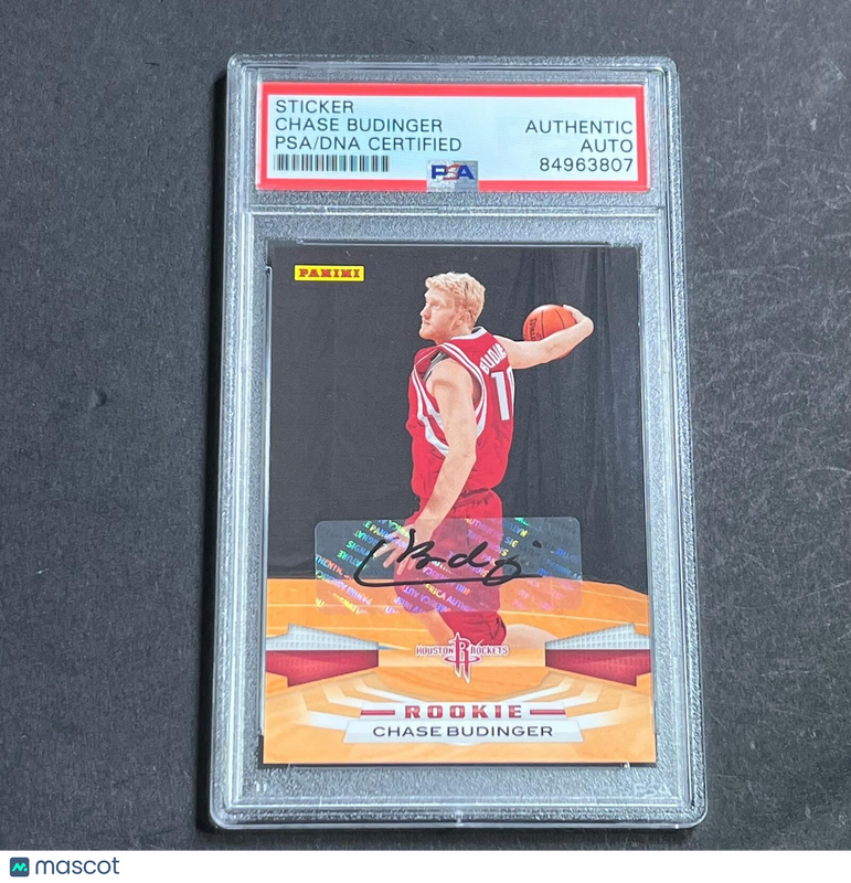 2008-09 Panini Prizm #392 Chase Budinger Signed Card AUTO PSA Slabbed Rockets
