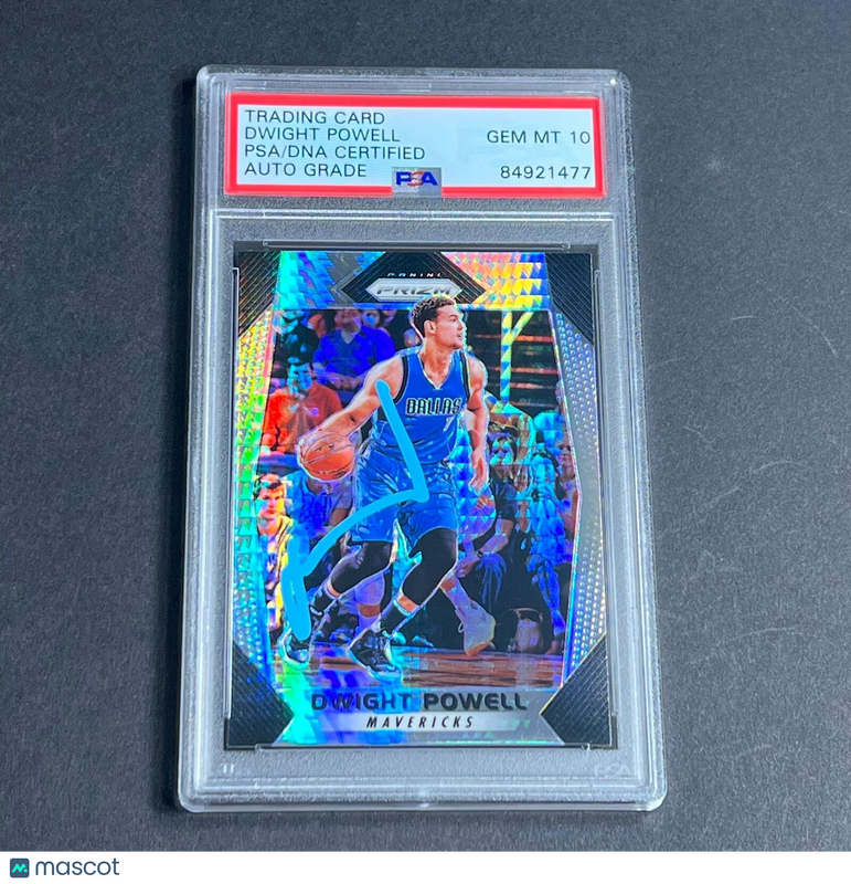 2017- 2018 Panini Prizim #92 Dwight Powell Card AUTO grade 10 PSA Slabbed Maveri