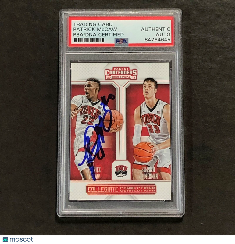 2016-17 Panini Contenders Draft Picks #6 Patrick McCaw Signed Card Auto PSA Slabbed Rebels