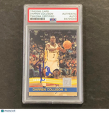 2010-11 Panini Donruss #63 Darren Collison Signed Card AUTO PSA Slabbed Pacers