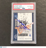 2009-10 Panini Playoff Contenders #67 Mehmet Okur Signed Card AUTO PSA Slabbed J