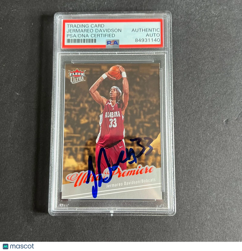 2007-08 NBA Fleer Ultra #221 Jermareo Davidson Signed Card AUTO PSA/DNA Slabbed