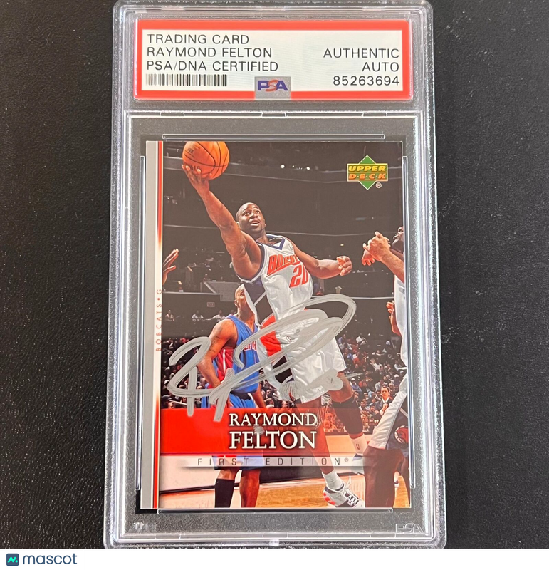 2007-08 Upper Deck First Edition #148 Raymond Felton Signed Card AUTO PSA/DNA Sl