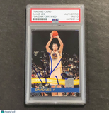 2010-11 Panini Donruss #191 David Lee Signed Card AUTO PSA Slabbed Warriors
