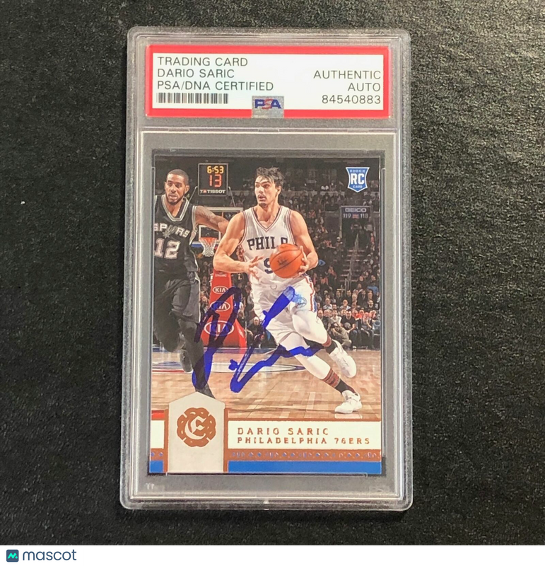 2016-17 Panini Excalibur #135 Dario Saric Signed Card AUTO PSA Slabbed RC 76ers