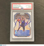 2020-21 Panini Prizm #90 Reggie Bullock Signed Card AUTO PSA Slabbed Knicks