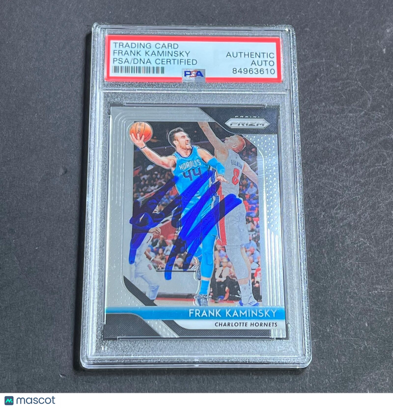 2018-19 Panini Prizm Silver #60 Frank Kaminsky Signed Card Auto PSA Slabbed Hornets