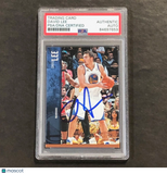 2012-13 Panini Threads #43 David Lee Signed Card PSA Slabbed Warriors