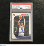 2019-20 NBA Hoops #49 Malik Beasley Signed Card AUTO PSA/DNA Slabbed Nuggets