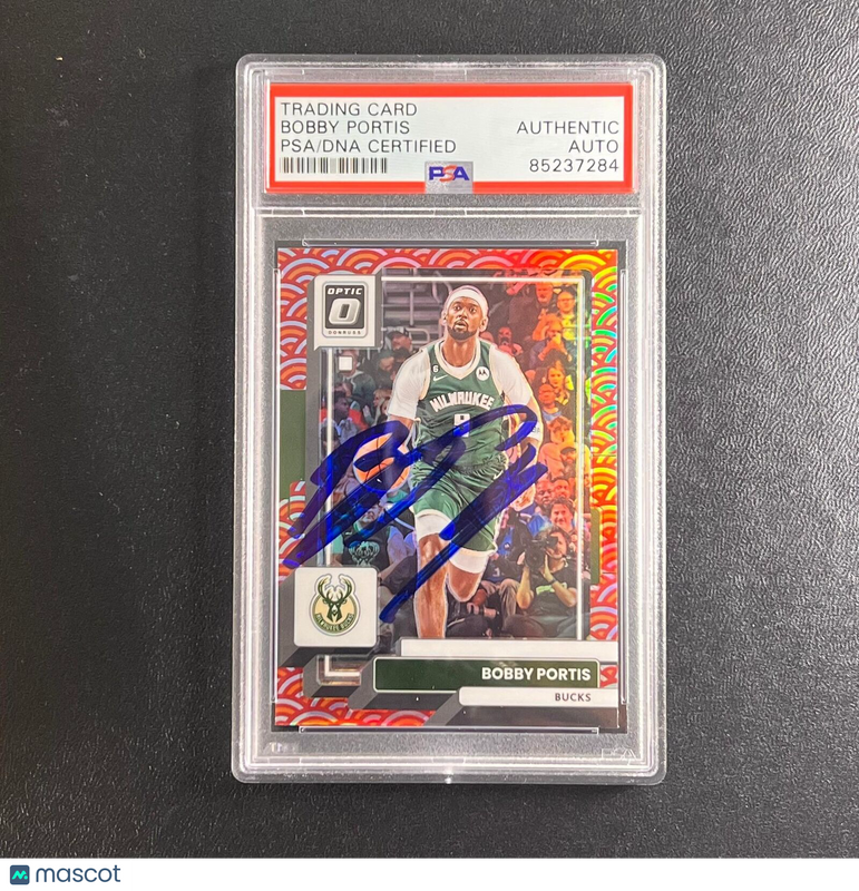 2022-23 Panini Donruss Optic #101 Bobby Portis Signed Card AUTO PSA Slabbed Buck
