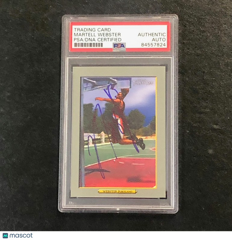 2006-07 Topps Turkey Red #154 Martell Webster Signed Card AUTO PSA Slabbed Trail