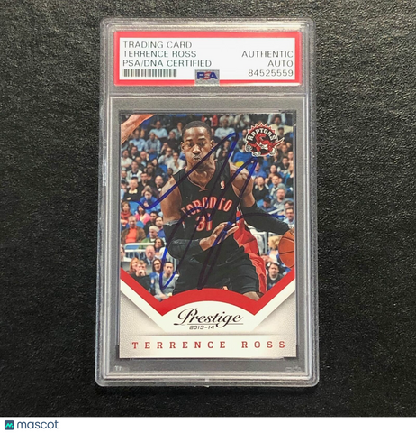2013-14 Panini Prestige #38 Terrence Ross Signed Card AUTO PSA Slabbed Raptors