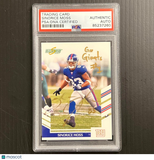 2007 Score #15 Sinorice Moss signed card PSA Auto Slabbed Giants