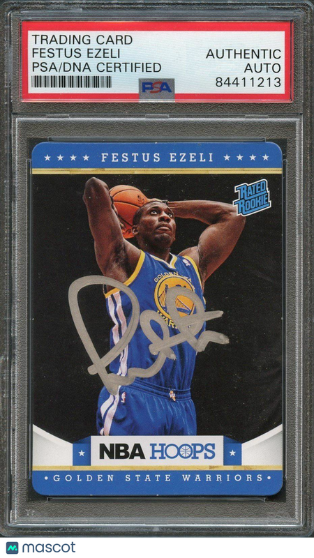 2012-13 NBA Hoops #125 Festus Ezeli Signed RC Rookie Card AUTO PSA Slabbed Warri