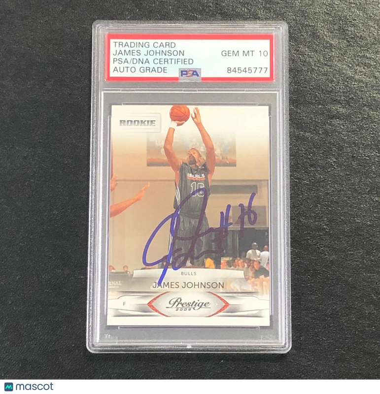 2009-10 Panini Prestige #166 James Johnson Signed Card AUTO PSA/DNA Slabbed RC B