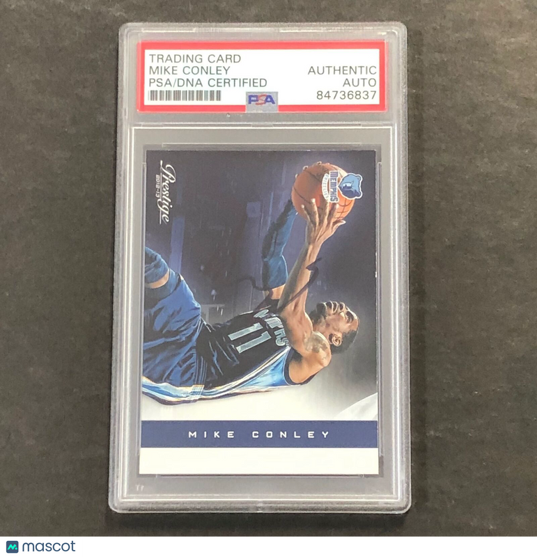 2012-13 Panini Prestige #28 Mike Conley signed Auto Card PSA/DNA Slabbed Grizzli