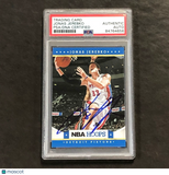 2012-13 NBA Hoops #91 Jonas Jerebko Signed Card Auto PSA Slabbed Pistons