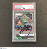 2016-17 Panini Prizm #50 Jordan Mickey Signed Card AUTO PSA/DNA Slabbed Celtics