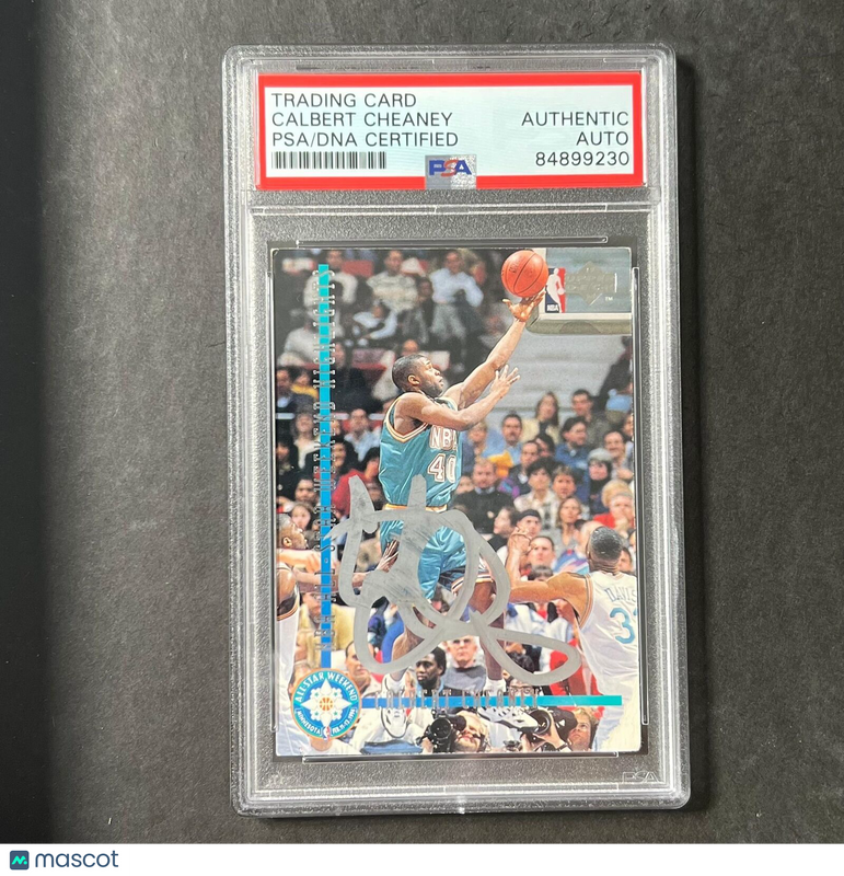 1993-94 Upperdeck #182 Calbert Cheaney Signed Card AUTO PSA Slabbed Bullets